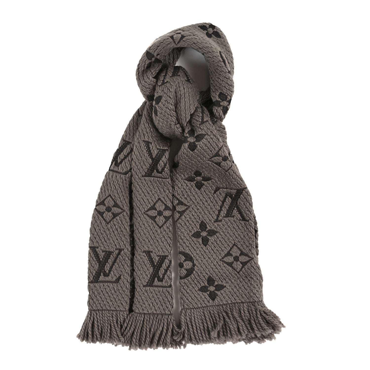 Louis Vuitton Wool Silk Logomania Scarf Verone 1 of 3