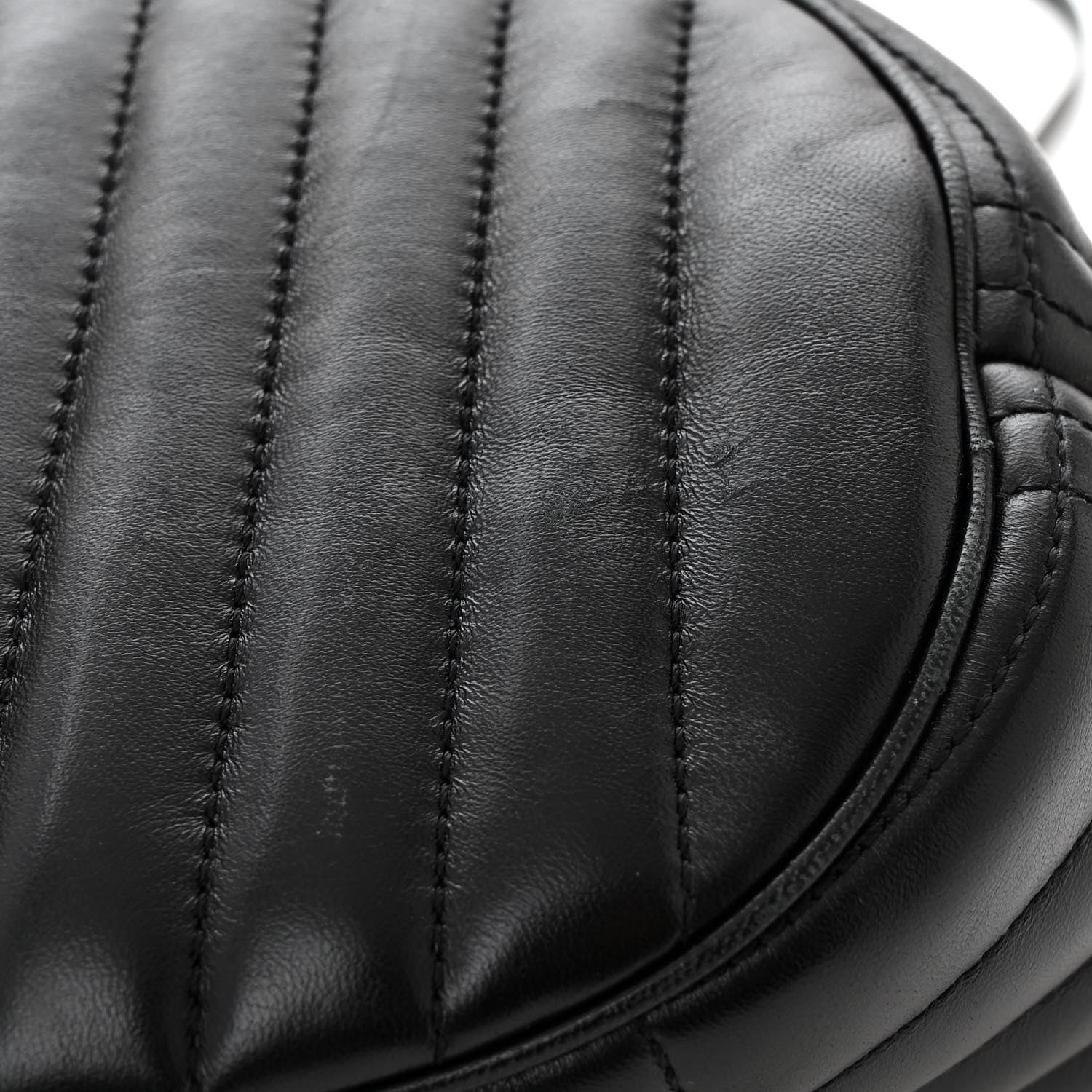 Burberry Lambskin Quilted Small Crescent Lola Bag Black 11 of 11