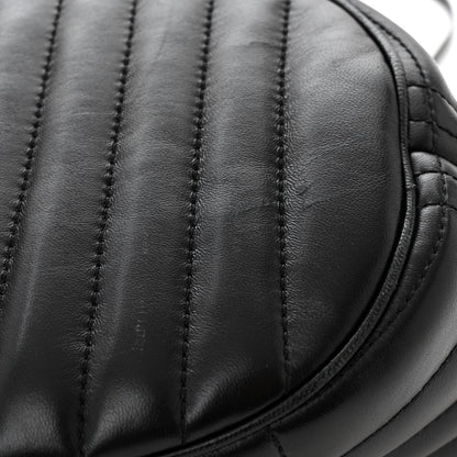 Burberry Lambskin Quilted Small Crescent Lola Bag Black 11 of 11