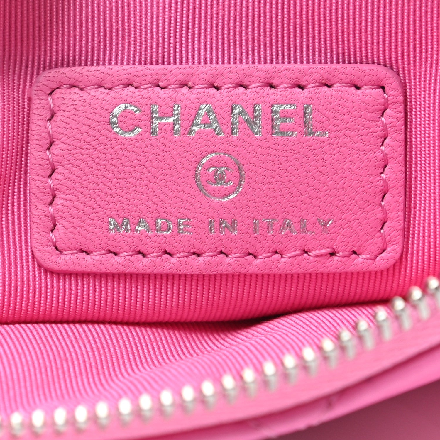 Chanel Lambskin Quilted Small Cosmetic Case Pink 6 of 7