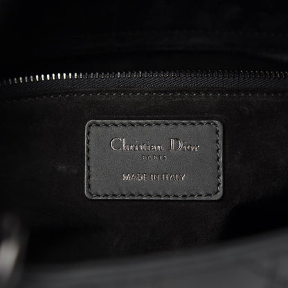 Christian Dior Ultra Matte Calfskin Cannage Medium Lady Dior Black 8 of 11