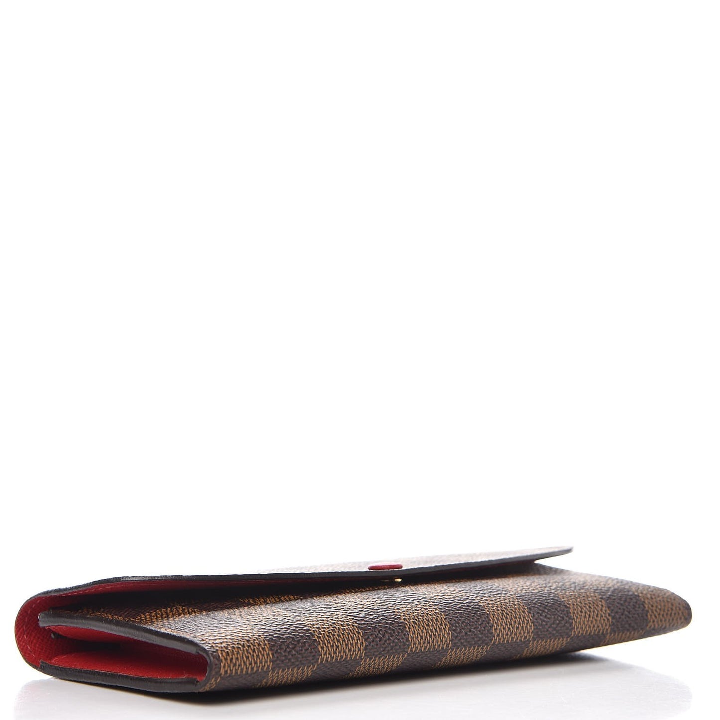 Damier Ebene Emilie Wallet Red