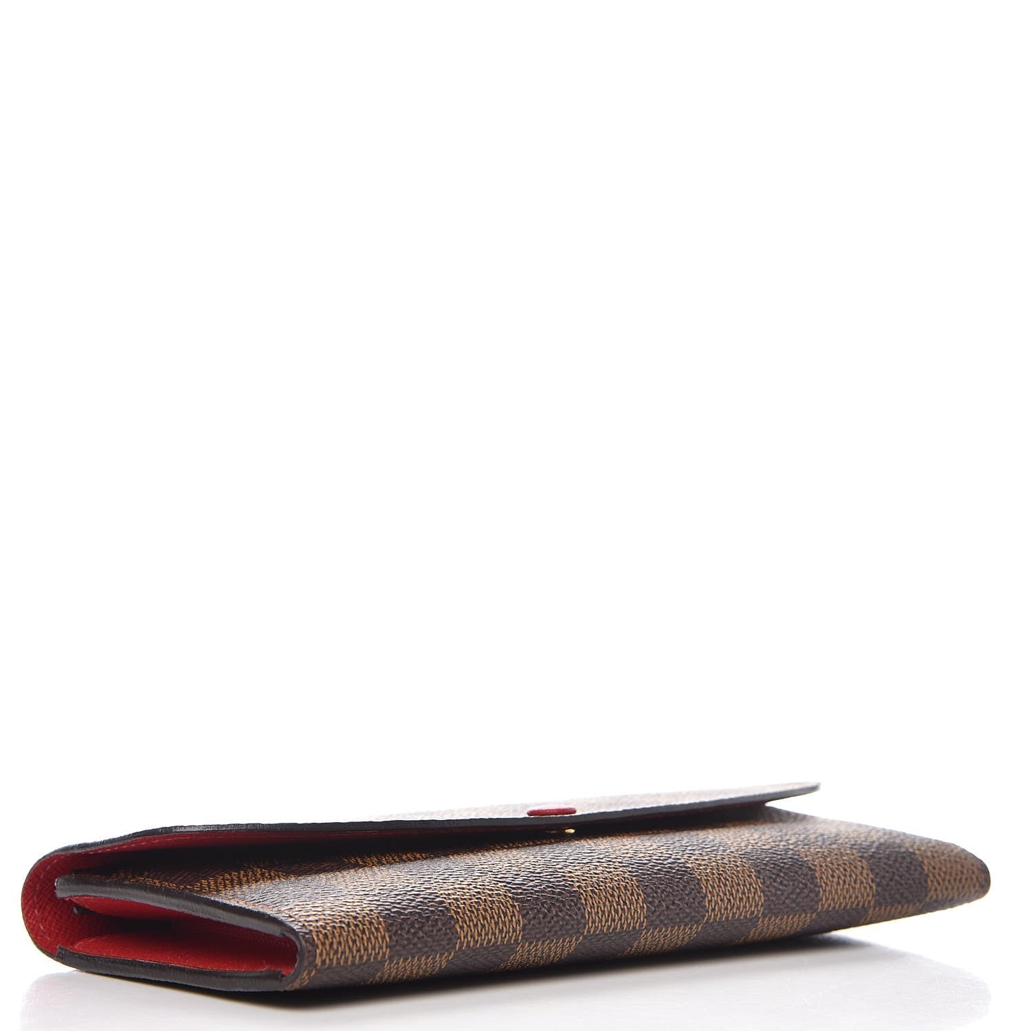 Louis Vuitton Damier Ebene Emilie Wallet Red 4 of 9