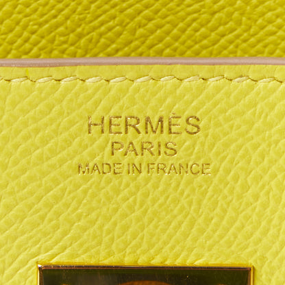 Hermes Epsom Birkin 30 Lime 23 of 32