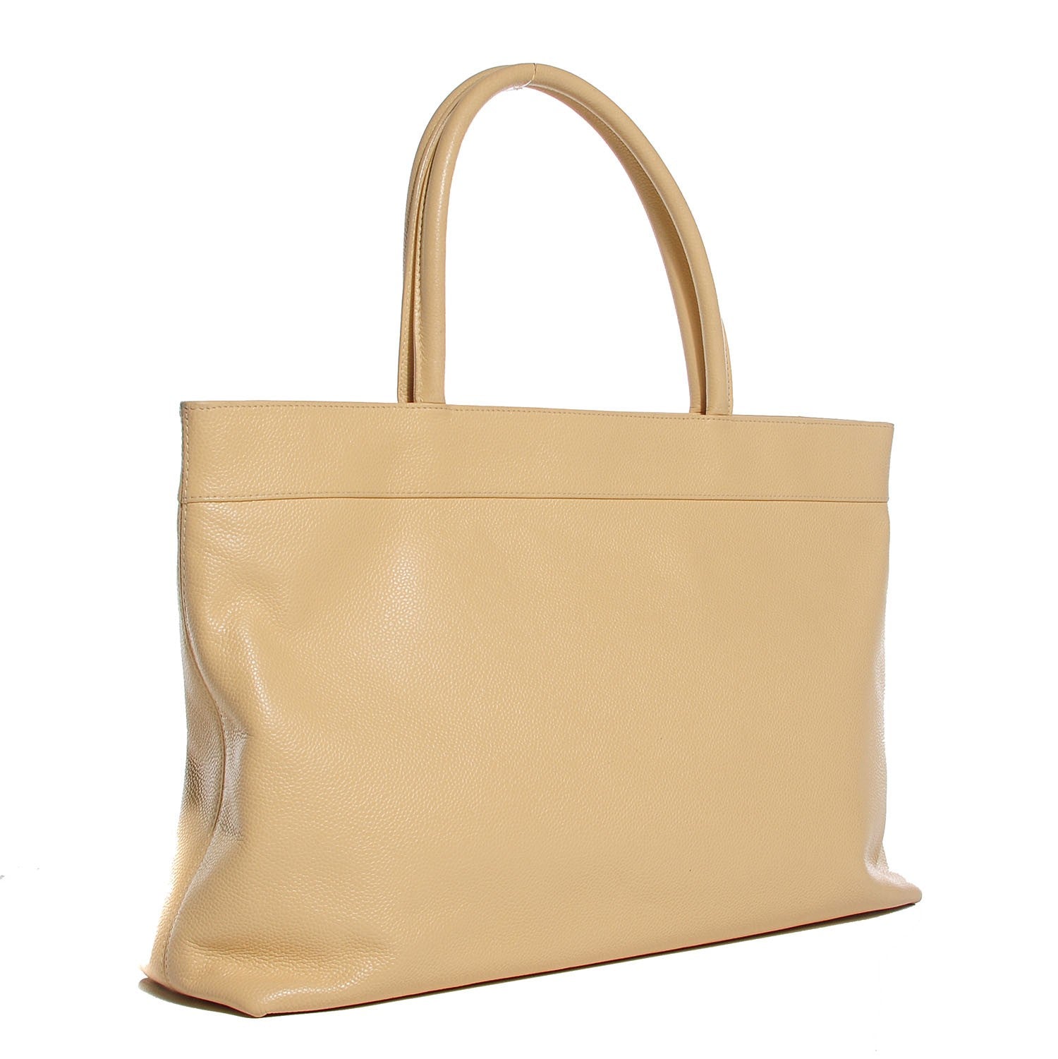 Chanel Caviar CC Tote Beige Clair 3 of 7