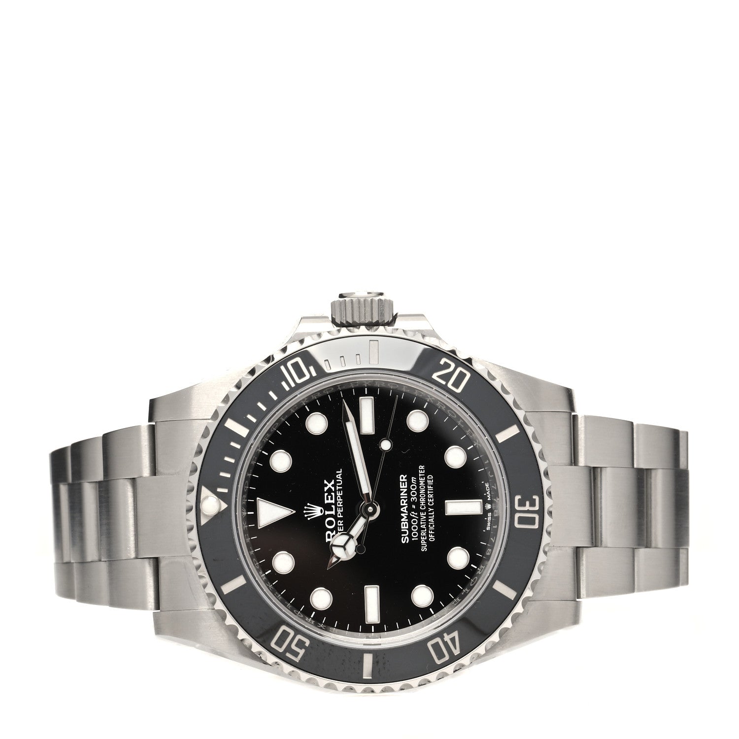 Rolex Stainless Steel 41mm Oyster Perpetual Submariner Watch Black 124060 2 of 5