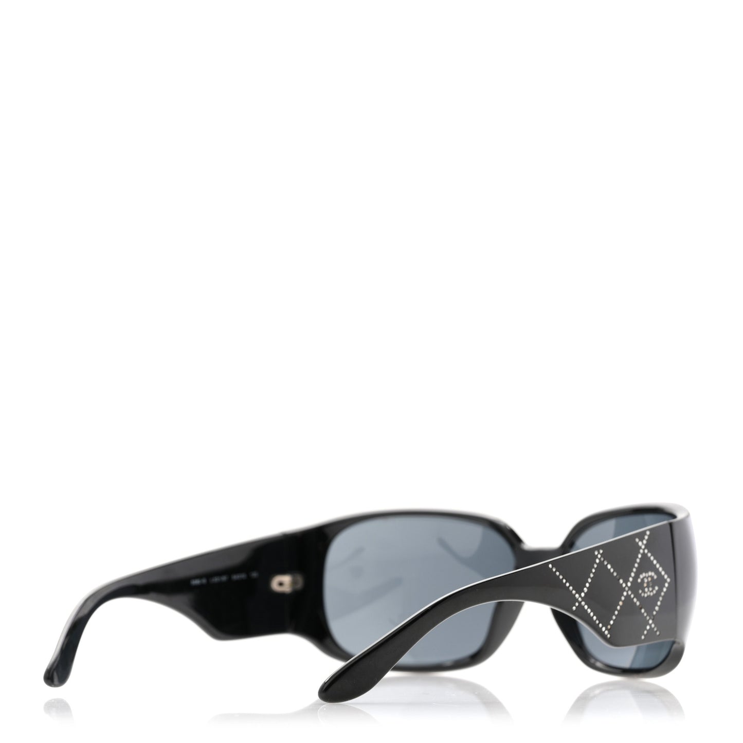 Acetate Crystal CC Sunglasses 5080-B Black
