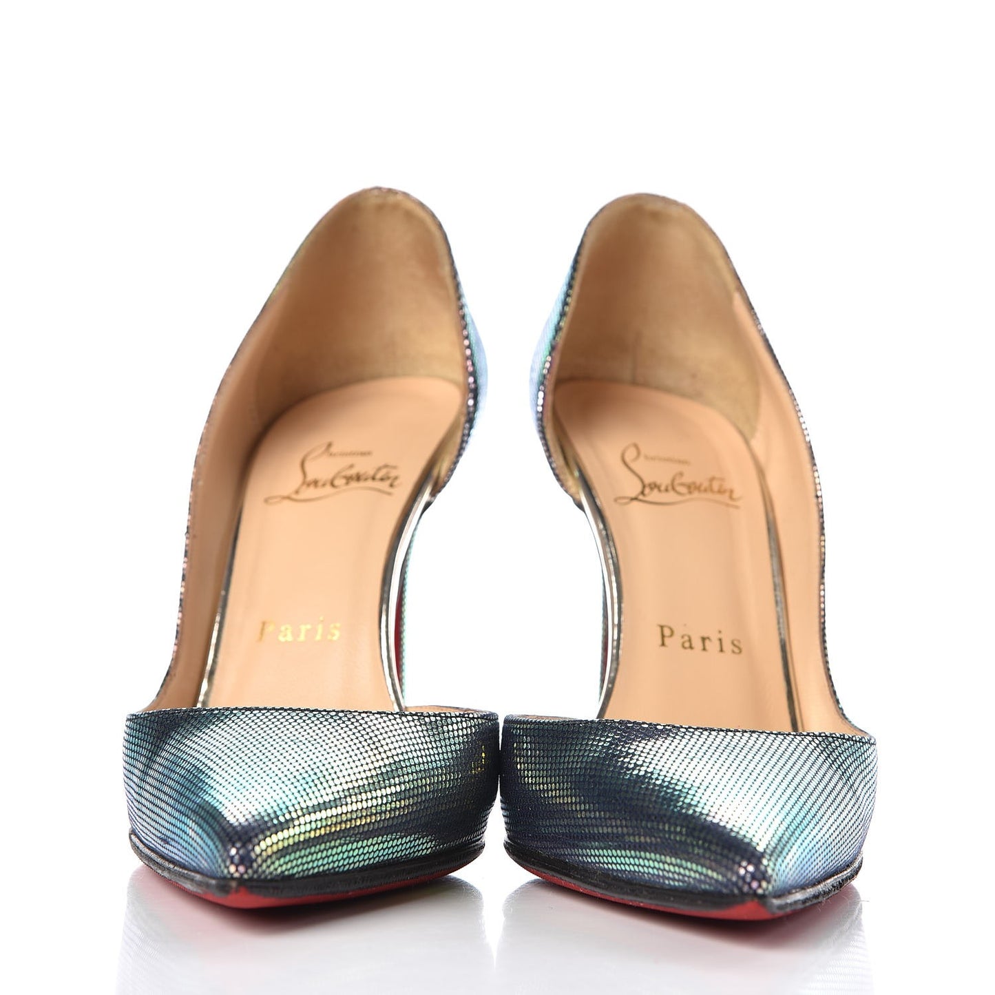 Tissu Scarabe Specchio Iriza 100 Pumps 36.5 Digital Silver