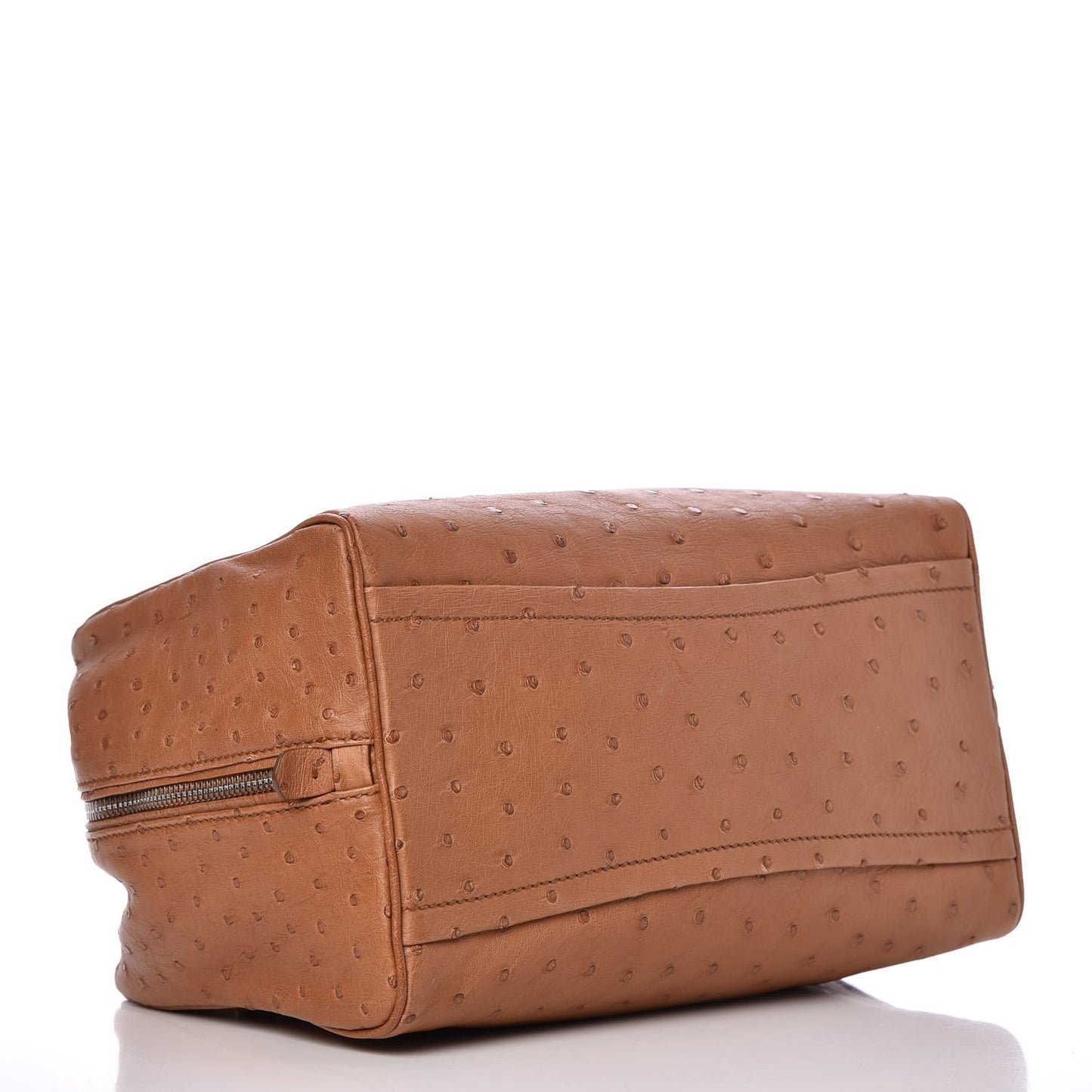 Ostrich Large Inside Tote Caramel Anice