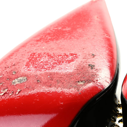 Christian Louboutin Patent Anjalina 120 Studded Pumps 39.5 Black 8 of 11