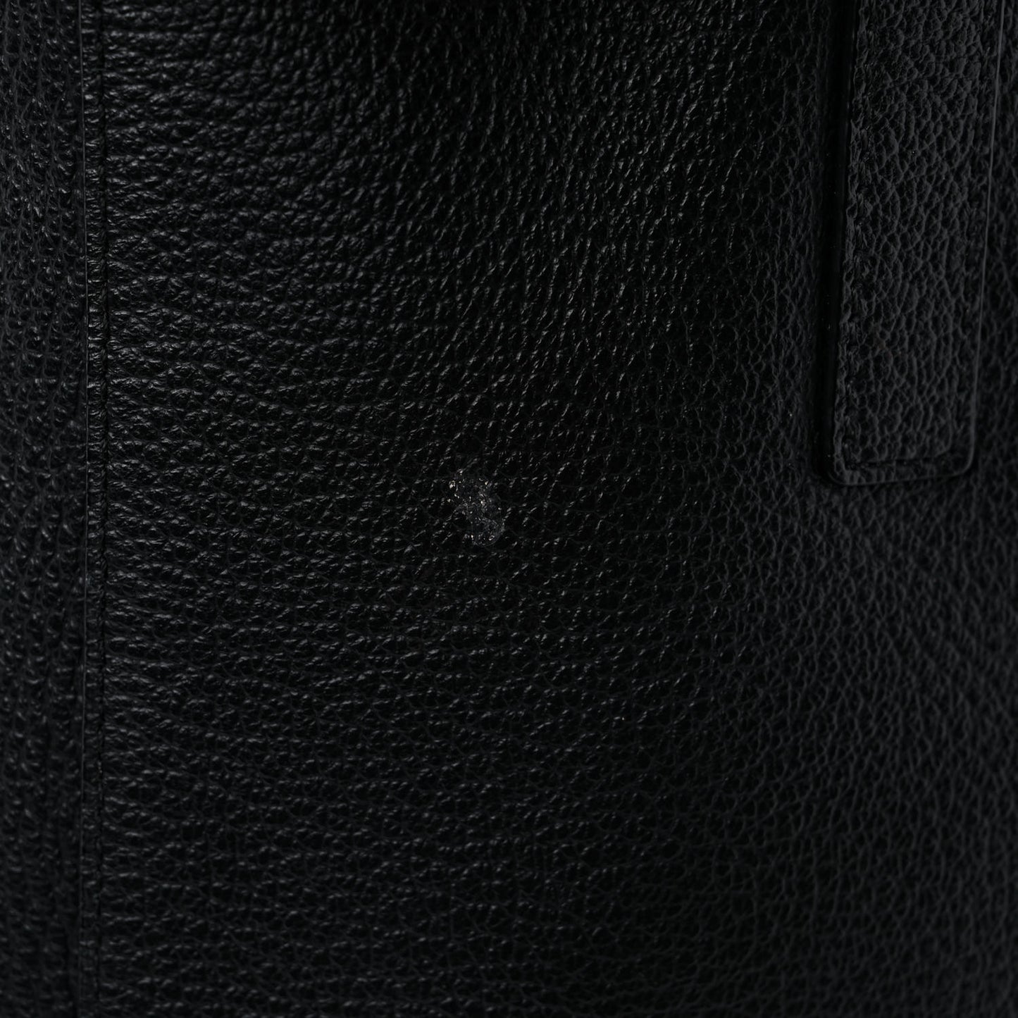 Grained Calfskin Medium Reversible Wandel Tote Black