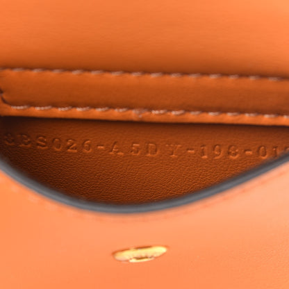 Fendi Vitello Grace Matte Two Pocket Mini Crossbody Aranciata 8 of 9