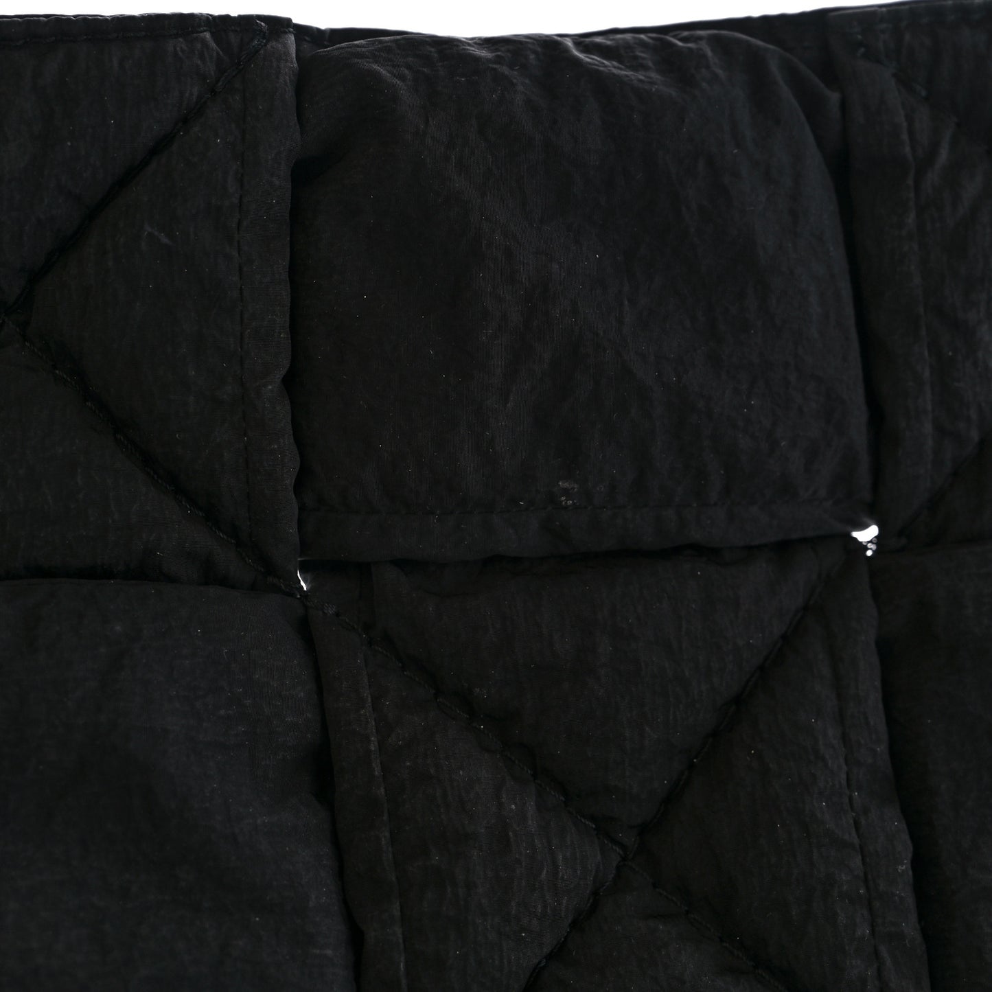 Nylon Intrecciato Padded Tech Cassette Bag Black