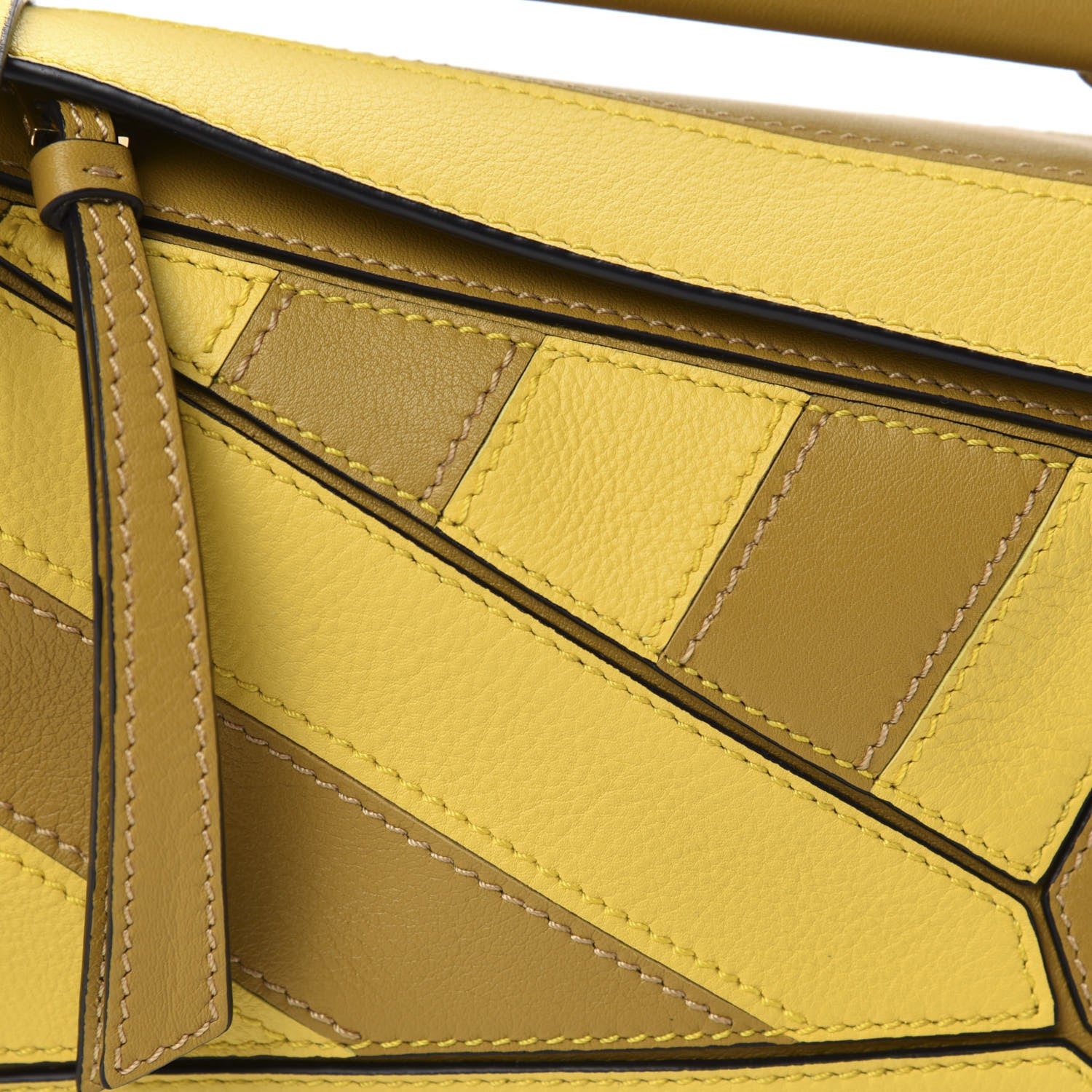 Loewe Calfskin Rugby Mini Puzzle Bag Yellow Ochre 10 of 10