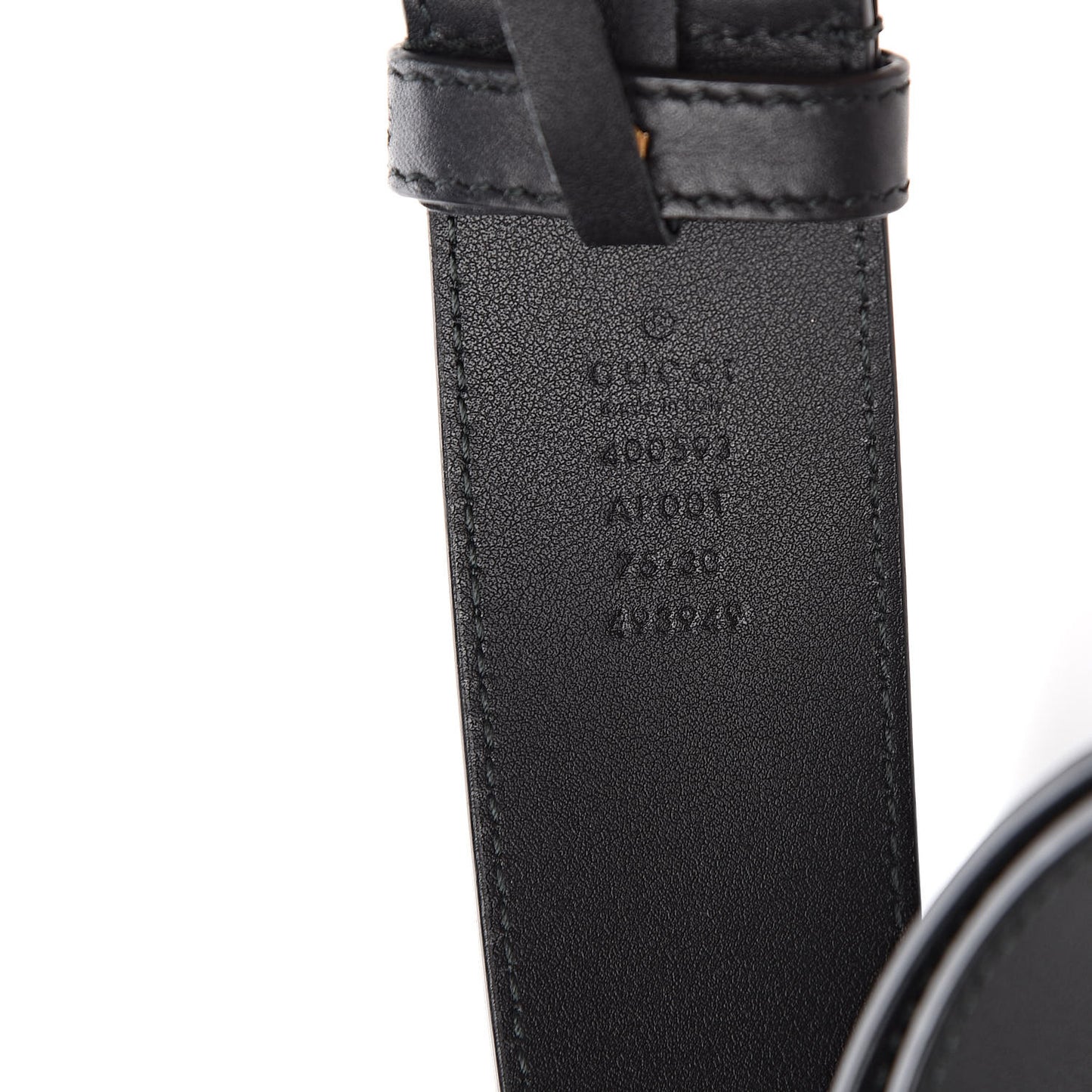 Calfskin Double G 40mm Belt 75 30 Black