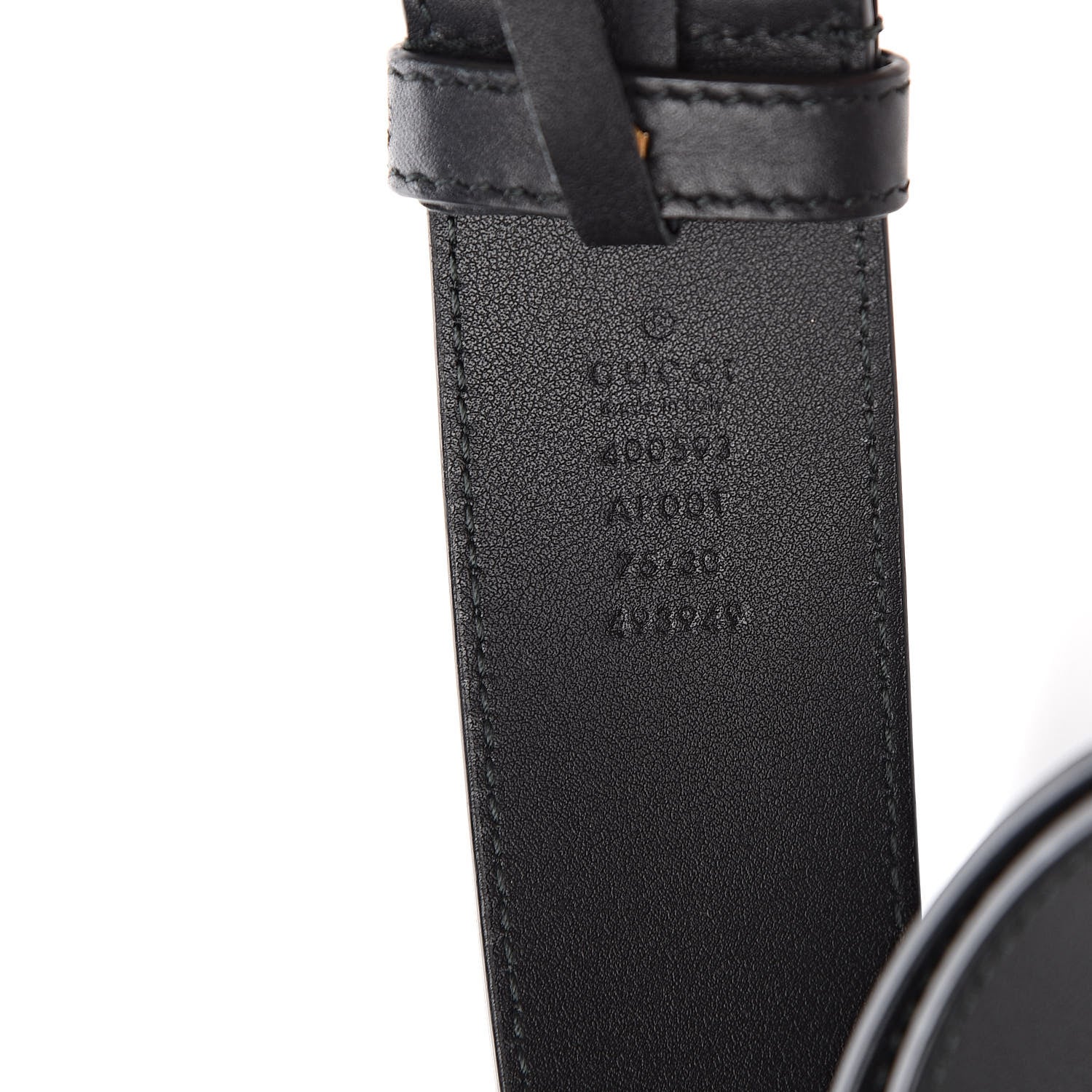 Gucci Calfskin Double G 40mm Belt 75 30 Black 6 of 6