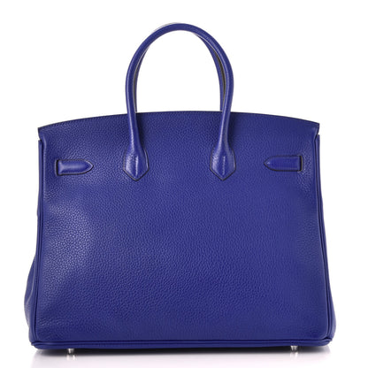 Hermes Togo Birkin 35 Bleu Electrique 4 of 37