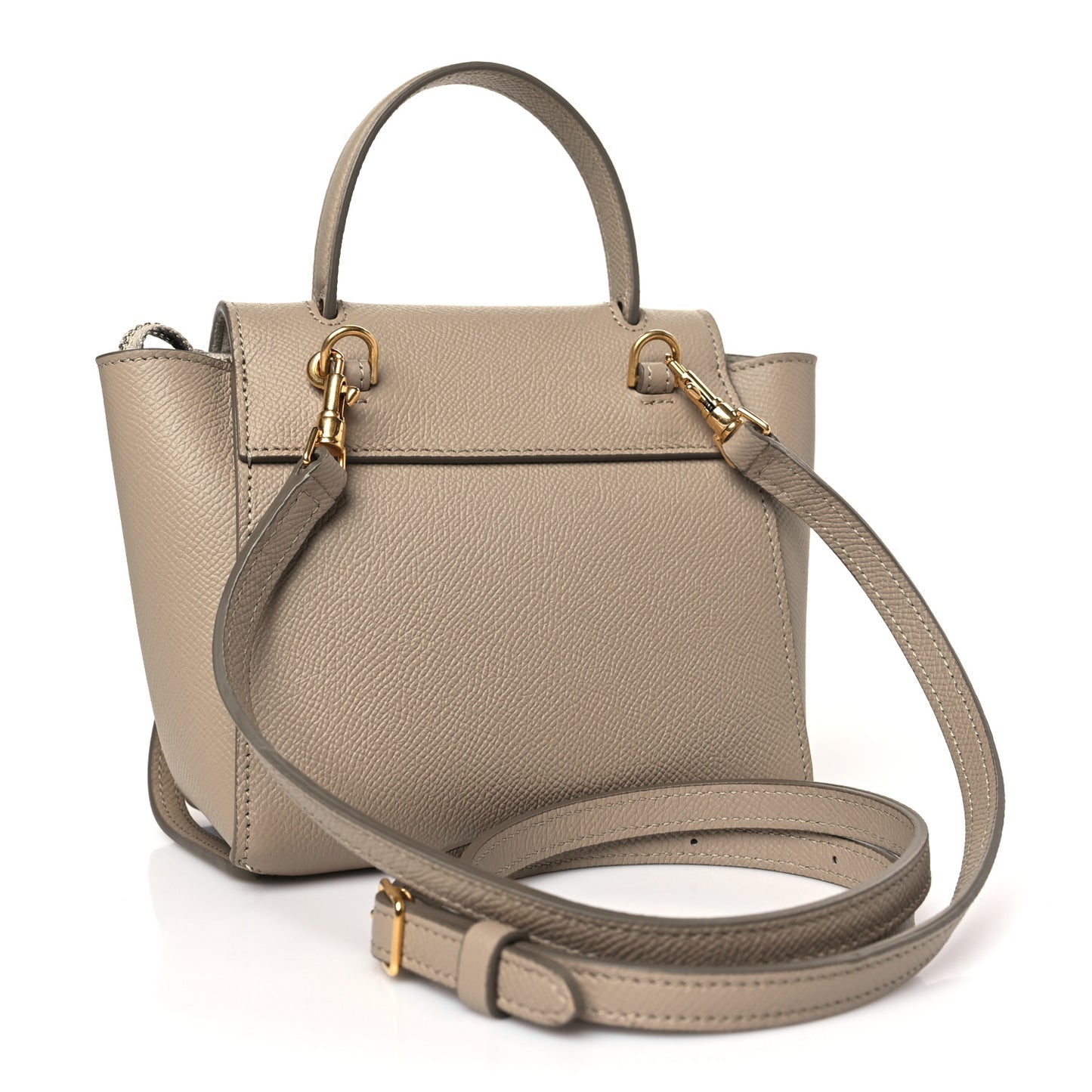 Grained Calfskin Pico Belt Bag Light Taupe