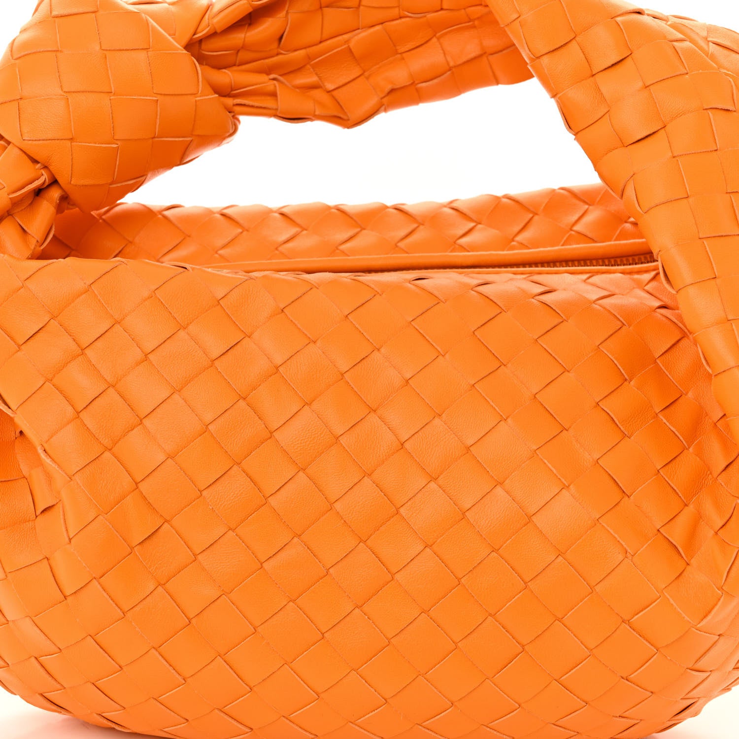 Bottega Veneta Nappa Intrecciato Teen Jodie Hobo Tangerine 8 of 10