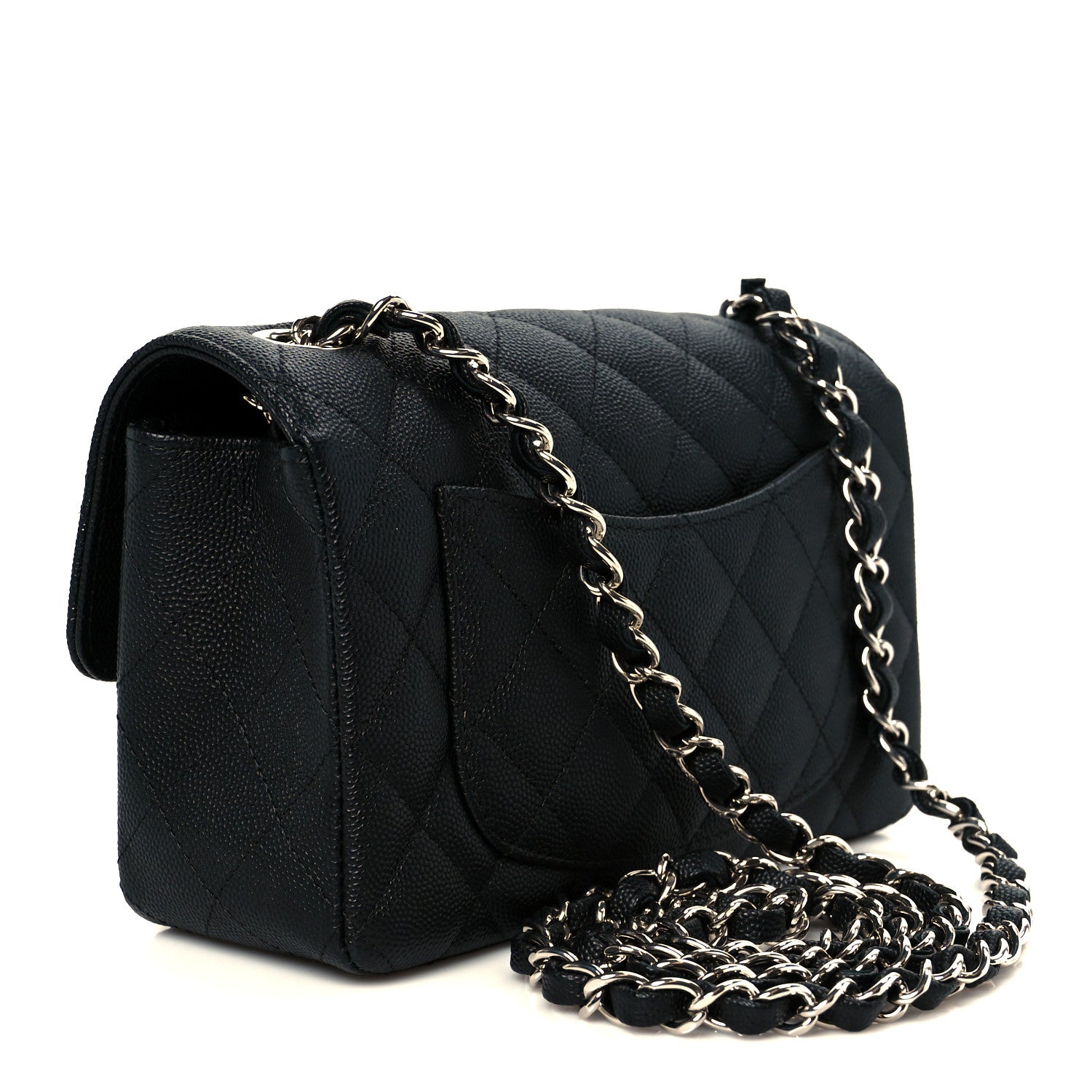 Chanel Caviar Quilted Mini Rectangular Flap Black 3 of 12