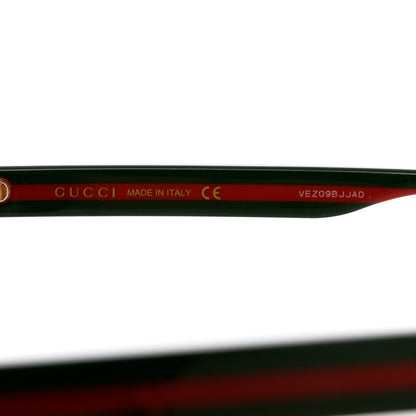 Gucci Acetate GG Web Round Eye Sunglasses GG0854SK Black 6 of 7