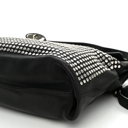 Burberry Calfskin Studded Medium Dalston Shoulder Bag Black 10 of 10
