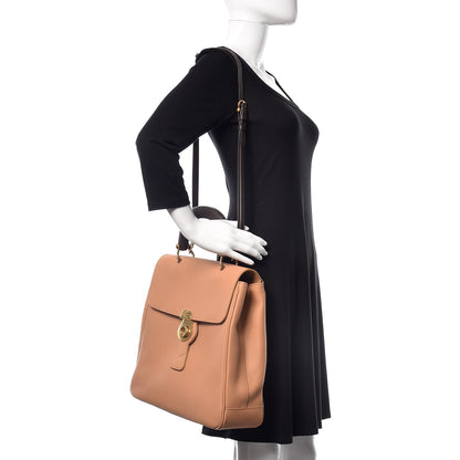 Burberry Trench Calfskin Large DK88 Top Handle Bag Pale Clementine 2 of 11