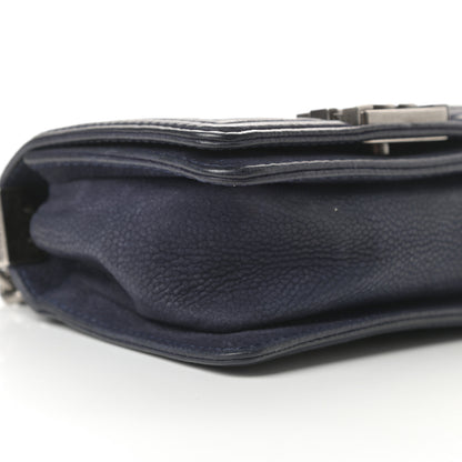 Chanel Iridescent Caviar Quilted Mini Boy Flap Navy 9 of 13