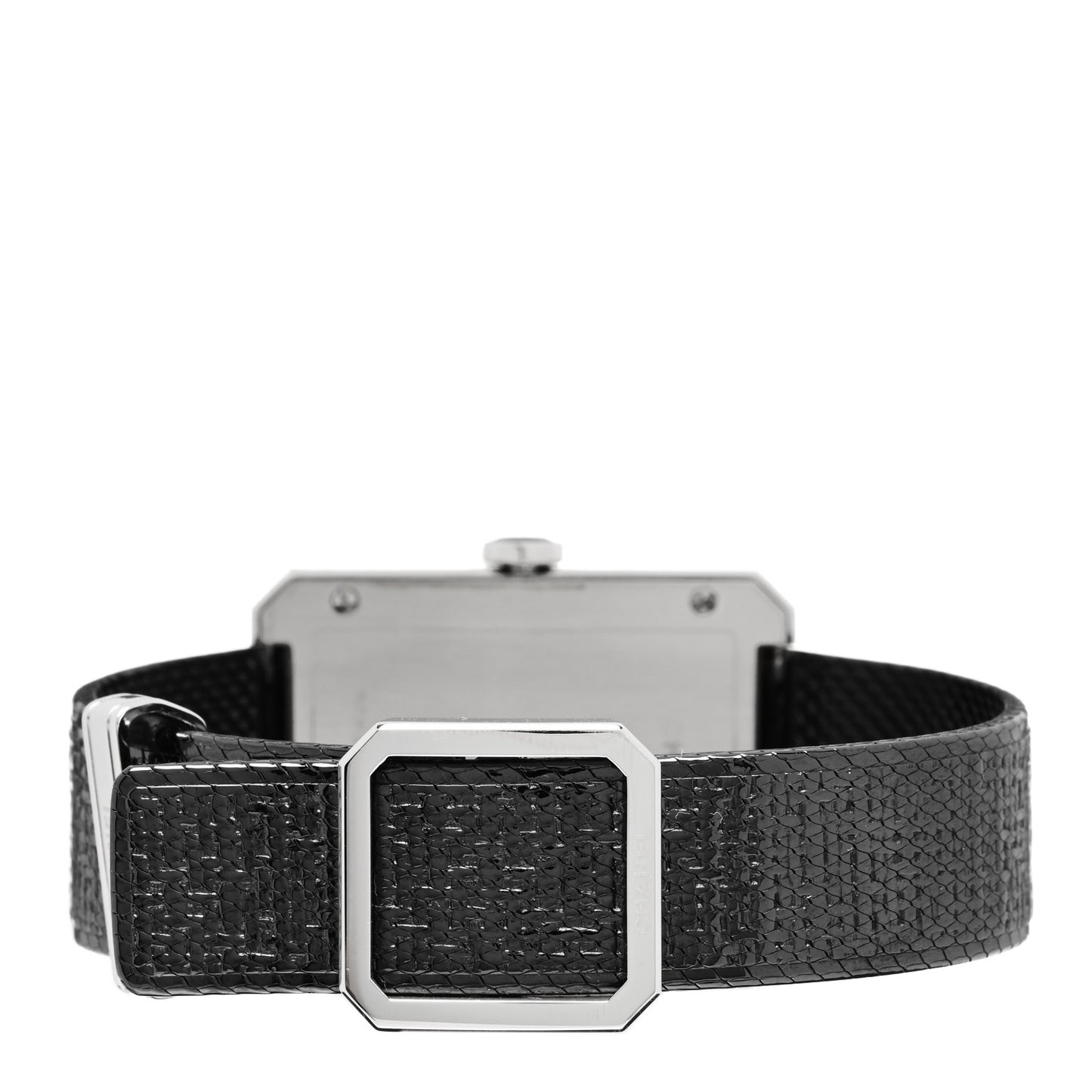 Stainless Steel Calfskin 29mm Boy-Friend Tweed Manual Winding Watch Black