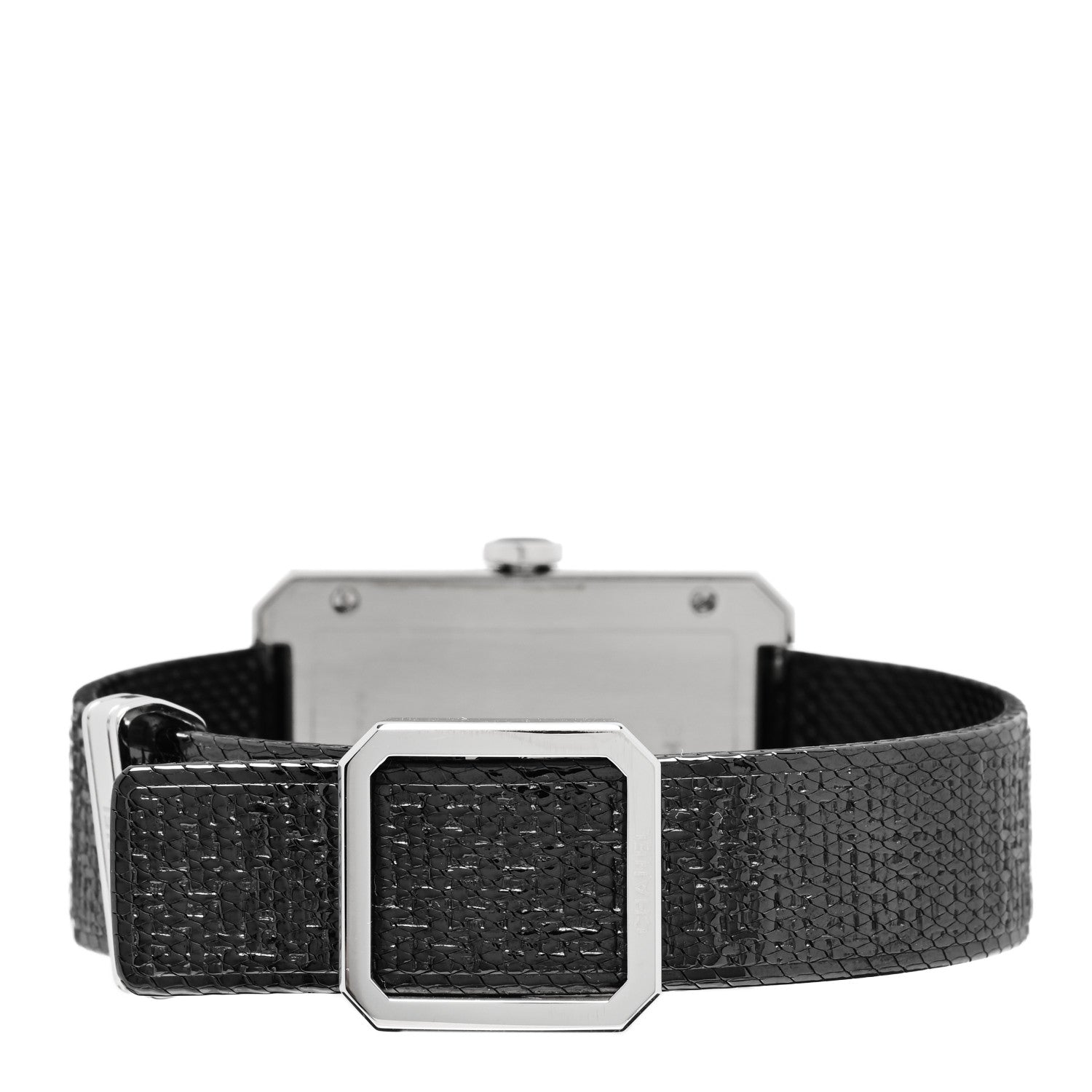 Chanel Stainless Steel Calfskin 29mm Boy-Friend Tweed Manual Winding Watch Black 3 of 5