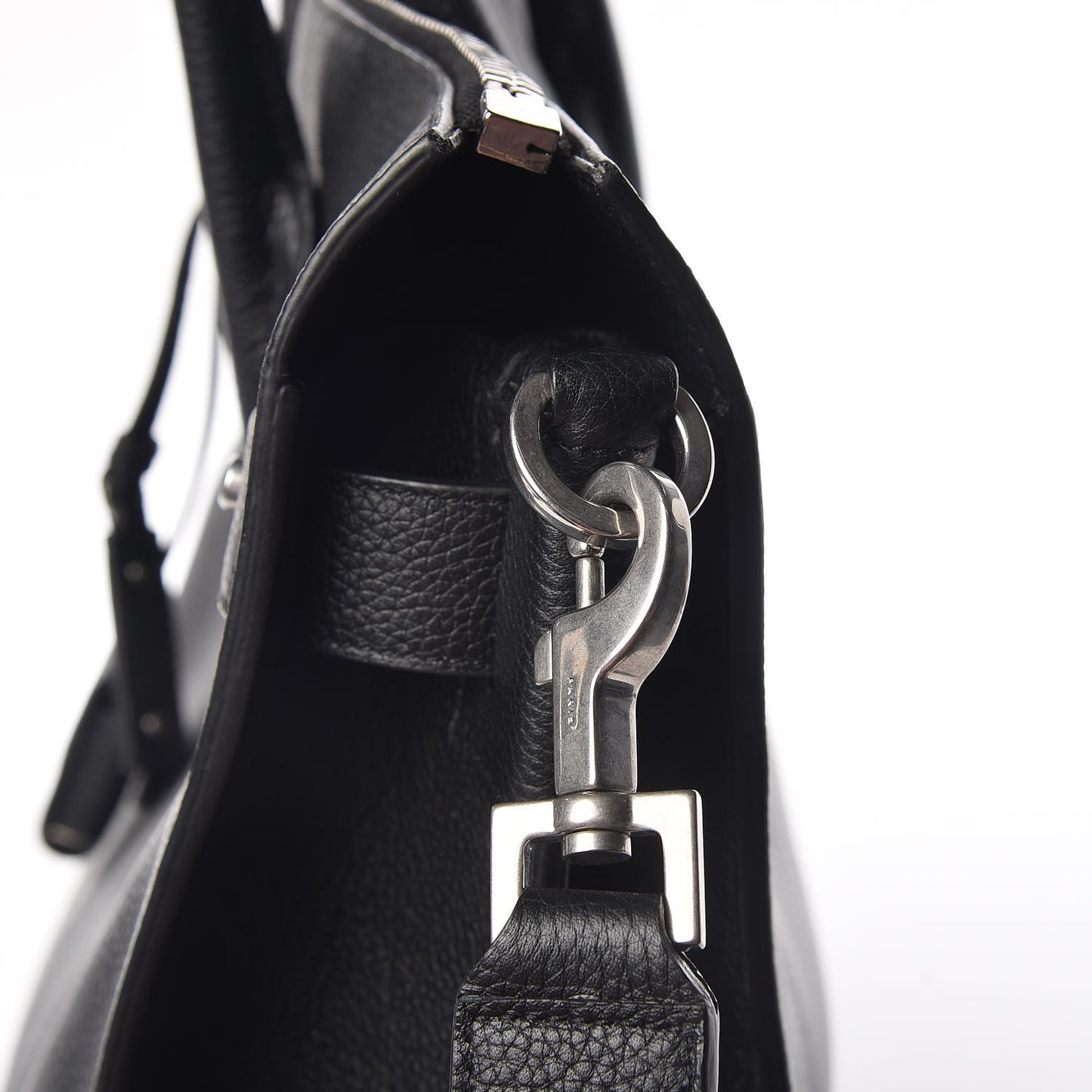 Grained Calfskin Sac De Jour Souple North South Tote Black