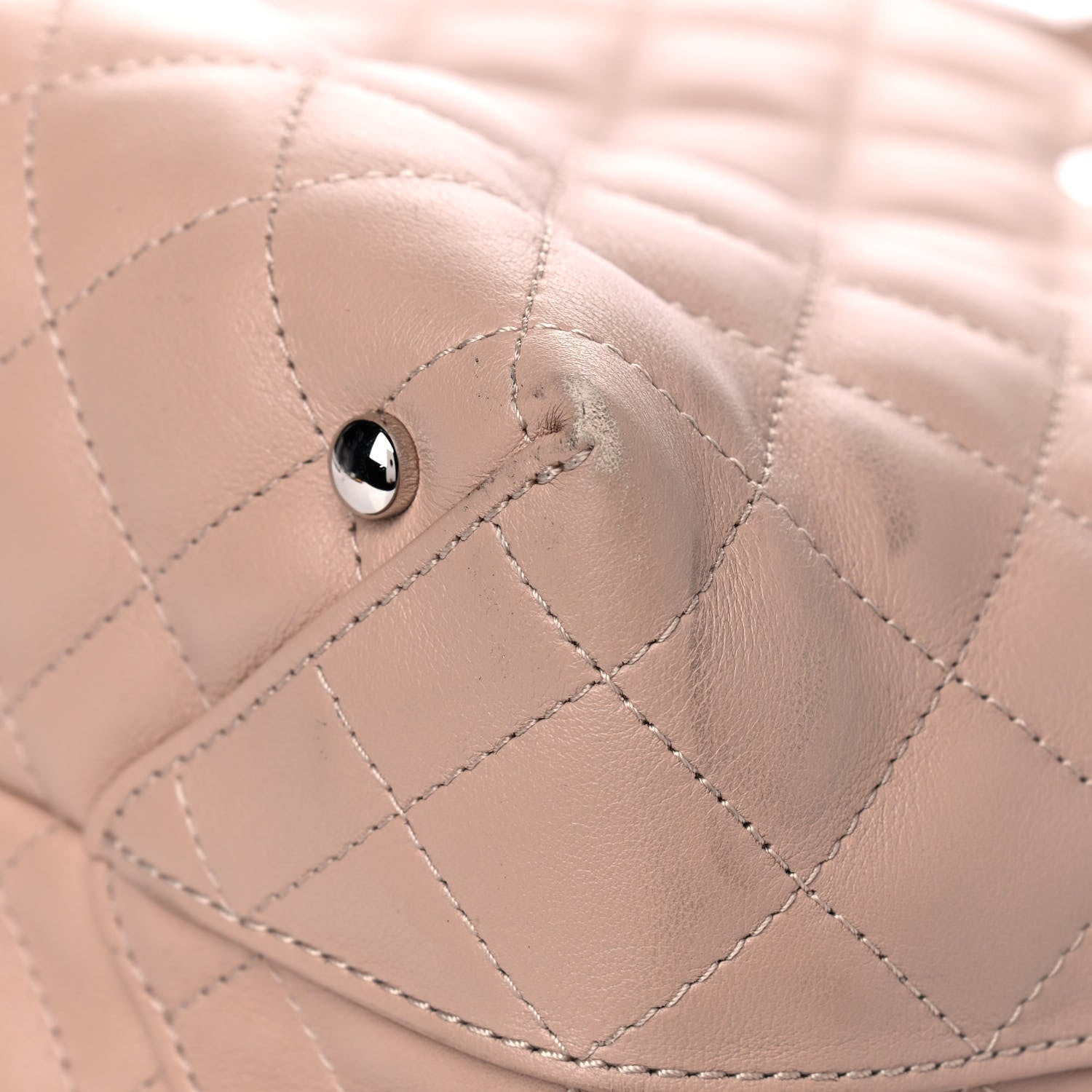 Chanel Calfskin Quilted Large Shopping Tote Light Pink 12 of 15