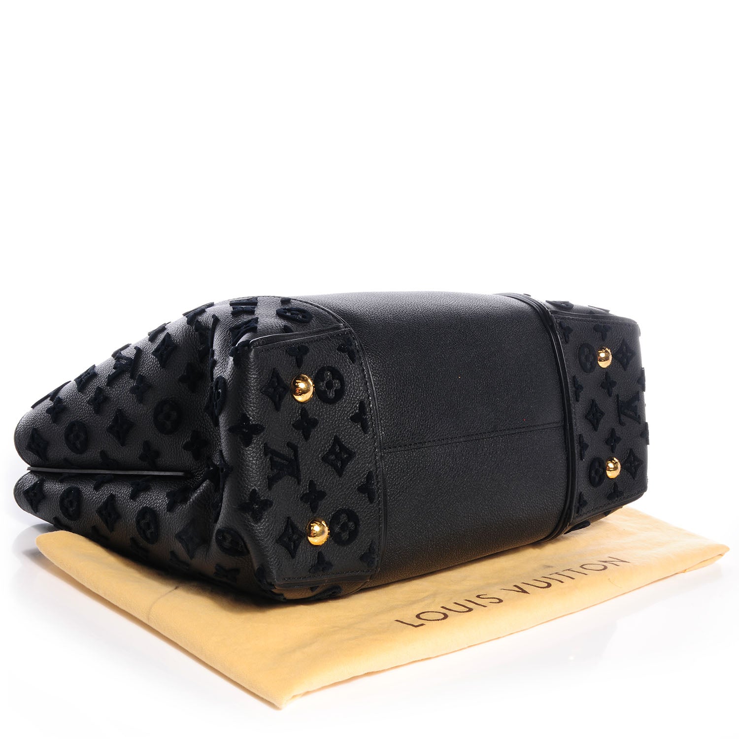 Louis Vuitton Veau Cachemire Tote W PM Black 4 of 8