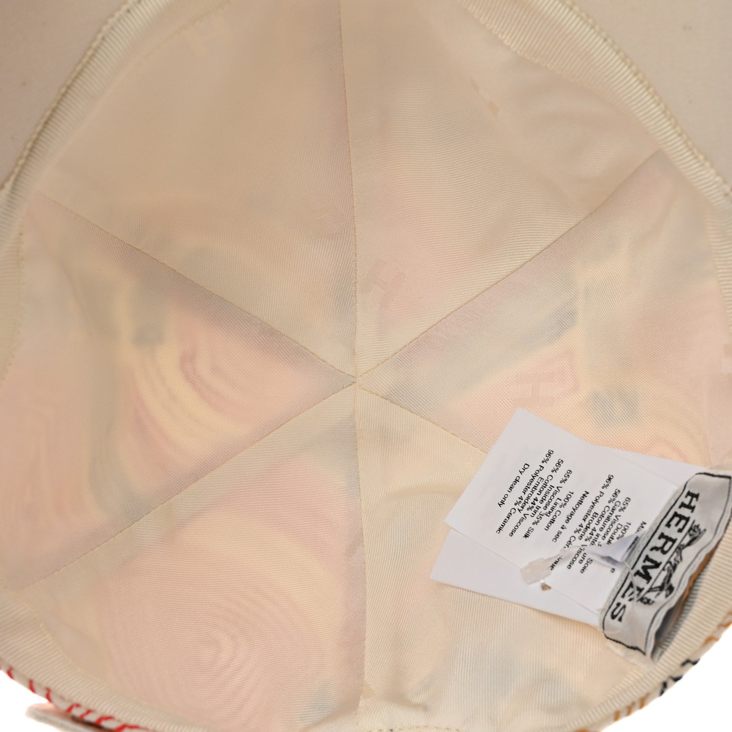 Cotton Eperon D'Or Embroidered Tess Cap 57 Blanc Casse