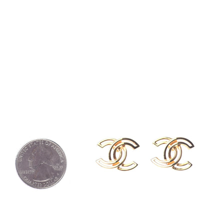 Chanel Metal Obazine CC Earrings Gold 2 of 4