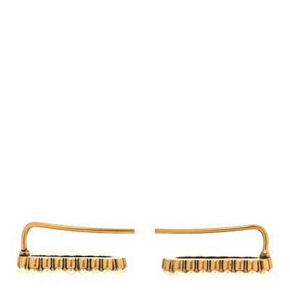 Christian Dior Pearl J'Adior Earrings Aged Gold 3 of 5