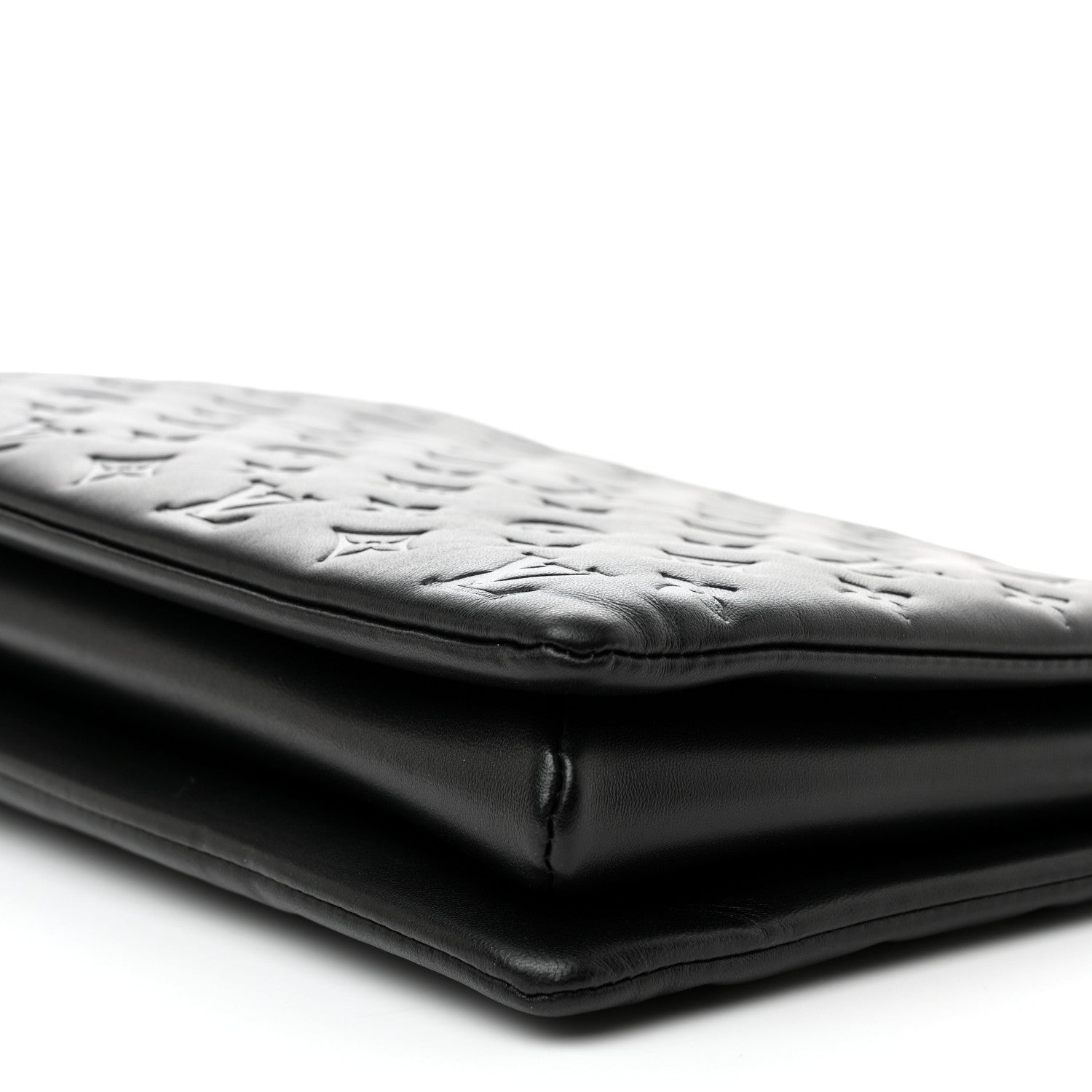 Louis Vuitton Lambskin Embossed Monogram Coussin MM Black 11 of 11