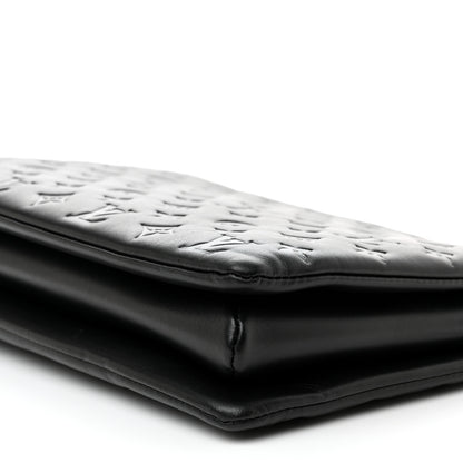 Louis Vuitton Lambskin Embossed Monogram Coussin MM Black 11 of 11