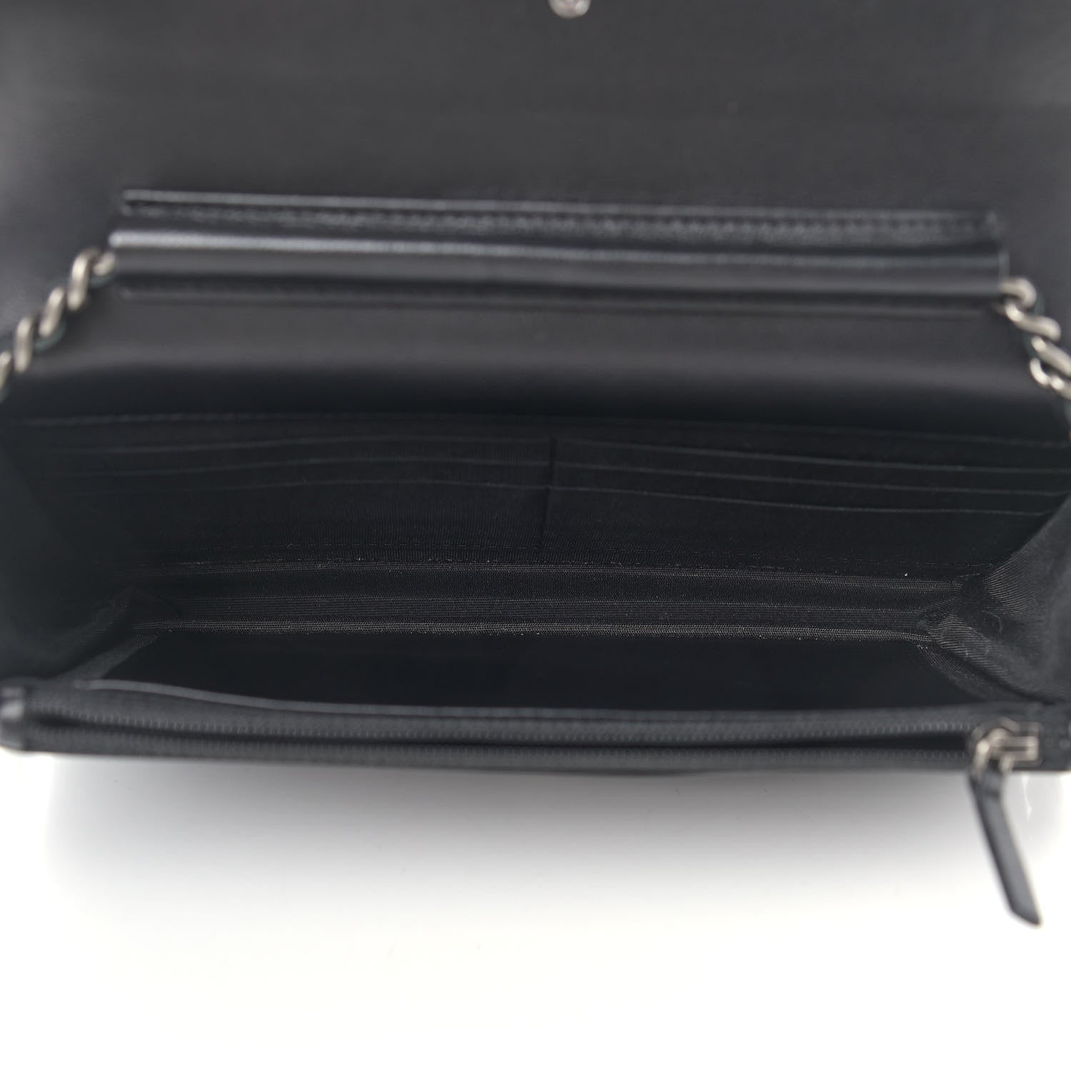 Chanel Lambskin Quilted Boy Wallet On Chain WOC Black 4 of 12