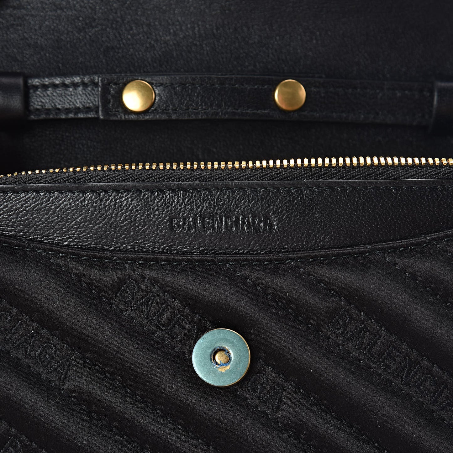 Satin Jacquard Logo Matelasse BB Wallet On Chain Black