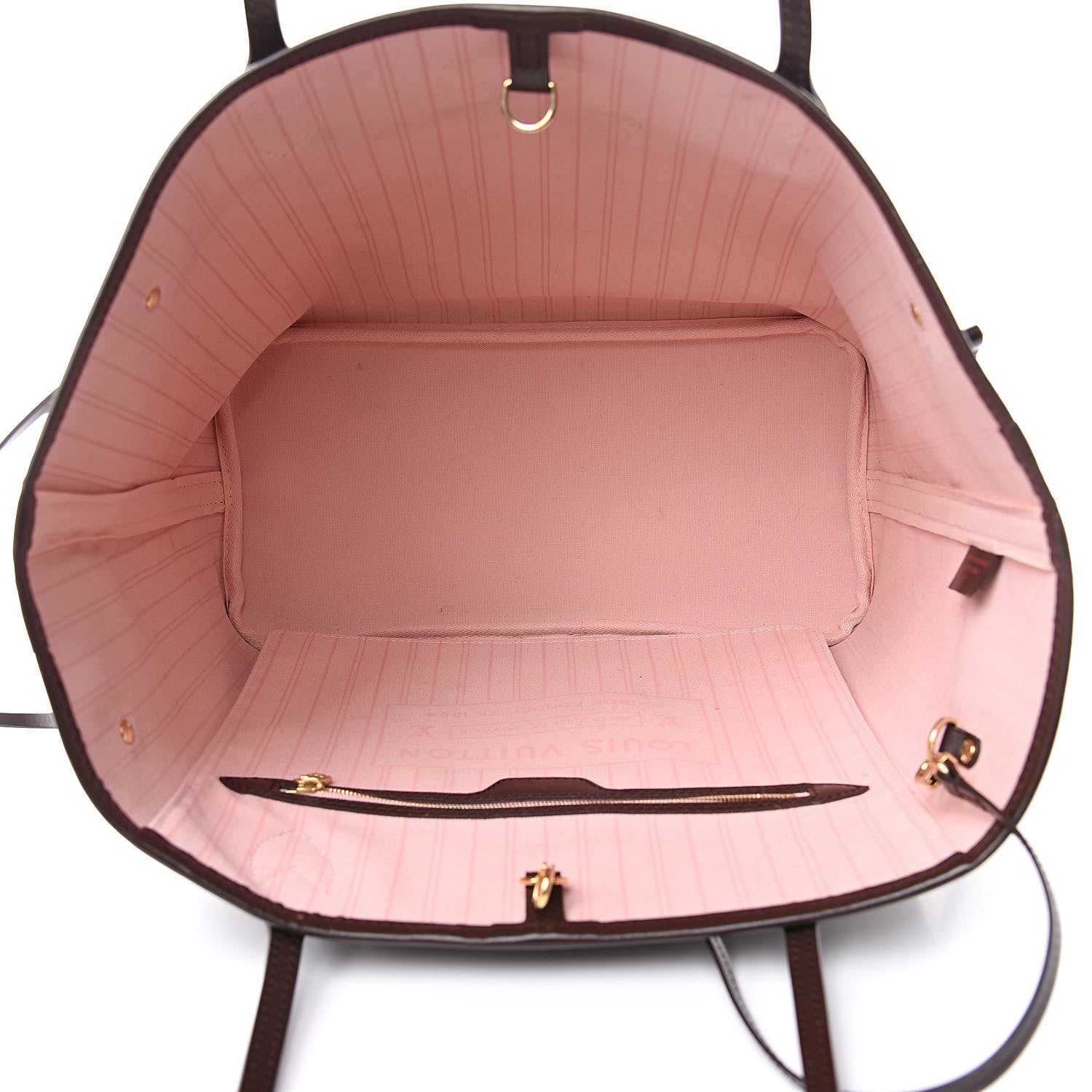 Louis Vuitton Damier Ebene Neo Neverfull MM Rose Ballerine 5 of 15