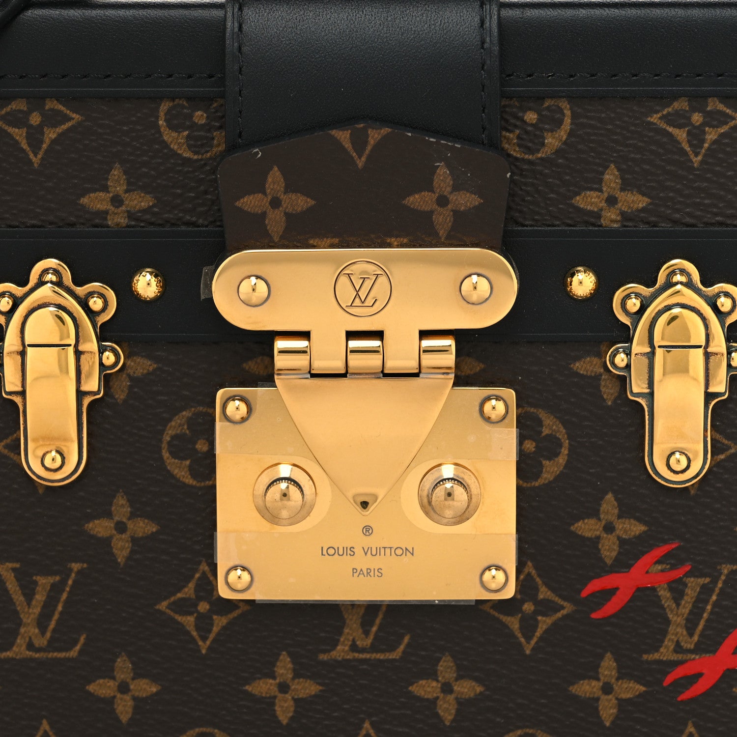 Louis Vuitton Monogram Petite Malle Black 7 of 9