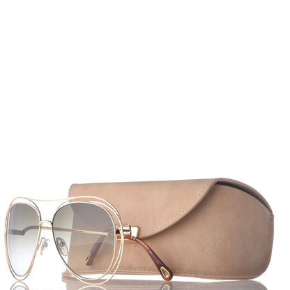 Chloe Carlina Round Sunglasses CE134S Gold 7 of 7