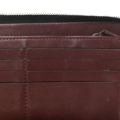 Chanel Lambskin Quilted Large Zip Around Organizer Wallet Black 10 of 12