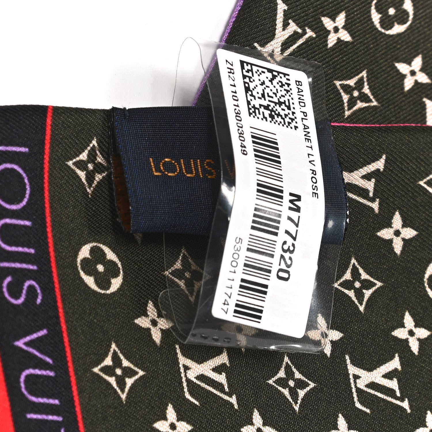Louis Vuitton Silk Monogram Planet LV Bandeau Pink 4 of 4