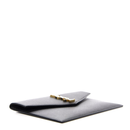 Saint Laurent Grain De Poudre Uptown Pouch Black 3 of 6