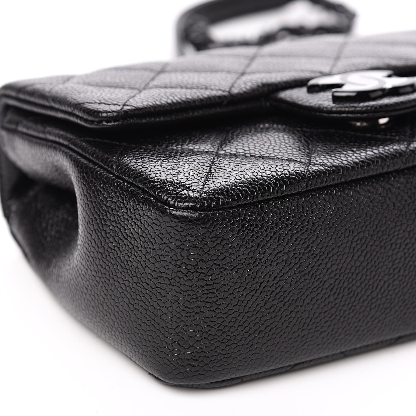 Caviar Quilted Incognito Mini Square Flap Black