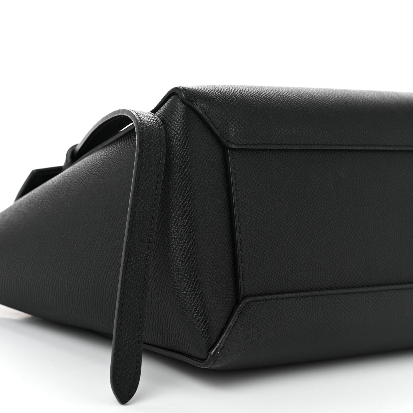 Grained Calfskin Micro Belt Bag Black