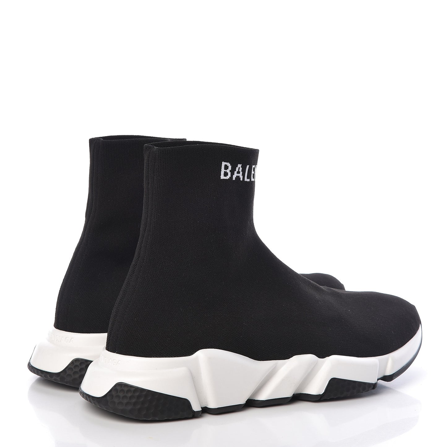 Neoprene Knit Mens Hi Speed Sneakers 42 Black