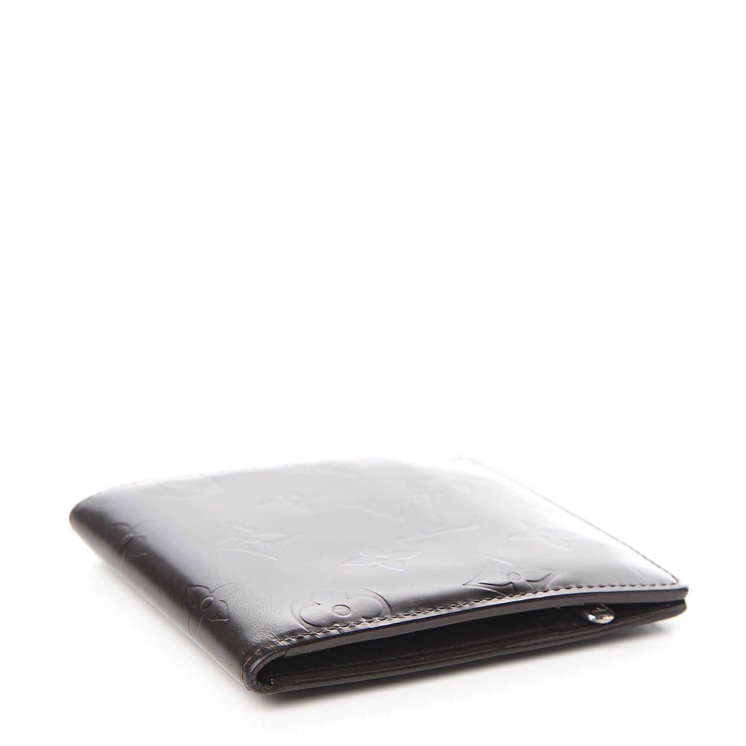 Louis Vuitton Monogram Glace Compact Wallet Cafe Brown 3 of 7